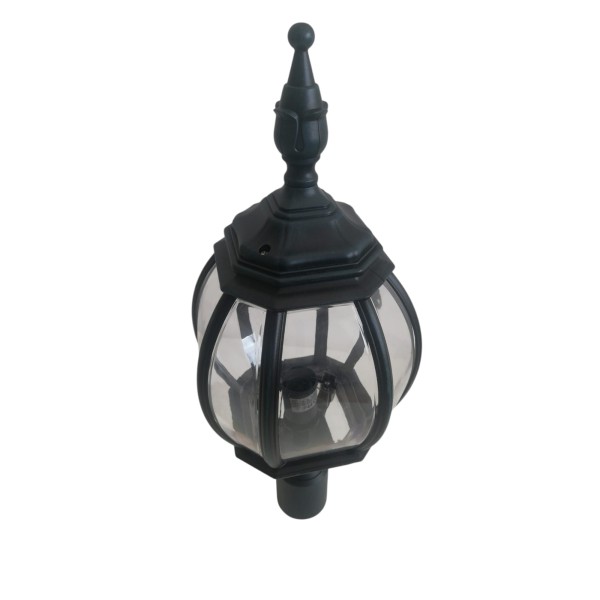 Moretti luce 273b.4 lamppost with d.60.. pole attachment - black/green IP44 E27